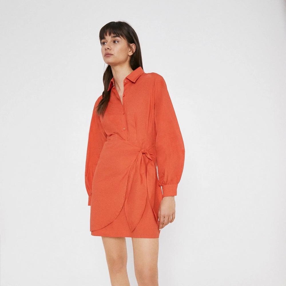 Statement mini shirt dress.